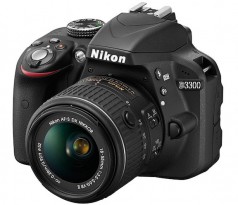 Nikon D3300 Kit AF-S DX 18-55 mm f/3.5-5.6G VR II Black (гарантия Nikon)